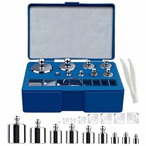 GOTOTOP Calibration Weight Kit 17Pcs 211.1g 10mg-100g Grams Precision Scale Calibration Weight Set Test Jewelry Scale