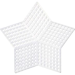 Cousin DIY #7 Size Plastic Stitching Canvas, Round 3.25", 10/Pkg, White (40000735)