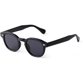 Laurinny Retro Small Round Sunglasses for Women Men Vintage Circle Style UV400 Lenses Unisex Sun Glasses