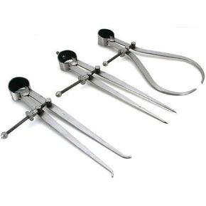 New 3 Pieces Spring Caliper Set - Inside Outside & Divider 6" inch / 150 mm - Measuring Tool, Workshop, Tool Room
