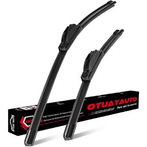 OTUAYAUTO Premium Windshield Wiper Blades - Replacement for Honda Pilot 2009-2015 - Precision Fit, All-Weather Performance, J/U Hook Front Window Wiper Blades - 22"+21" (Pack of 2)