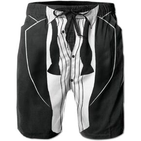 D-WOLVES Men's Swim Trunks Quick Dry Board Shorts with Pockets and Mesh Lining Swimwear