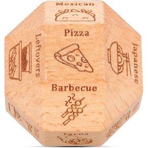 18-Side Date Night Gifts Anniversary Valentines Couple Gifts for Her Him Boyfriend Girlfriend Bride Groom Wedding Engagement Gifts for Women Men Christmas Birthday Gifts for Wife Husband Wooden Dice