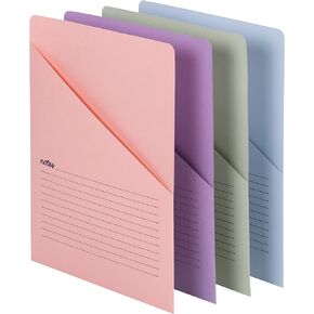Smead Organized Up Notes Slash File Jacket, Letter Size, Assorted Colors, 12 per Pack (75429)
