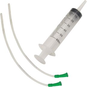 Abustle pig Lamb and Goat Kid Feeding Kit 2-Clear Tube (16 FR), 1-Syringe 60ml Reusable Drench Goat Syringe for Lamb, Dog, Sheep,Piglet,Rabbit Feeding