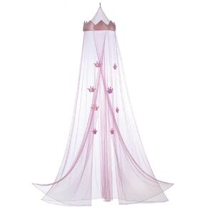 أكسنت بلاس، شبكة للفتيات، مظلة سرير الأميرة باللون الوردي الناموس in Kuwait