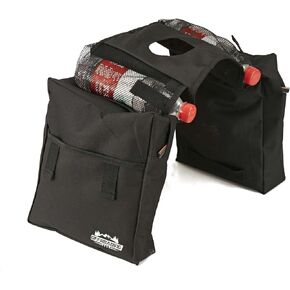 Offroading Gear 4x4 Waterproof Rear and Front Tank-Top Saddle Bag| With Two Compartments| Great for ATV| UTV| Snow Mobile| Quad Bike| Motorcycle| Etc. | Black