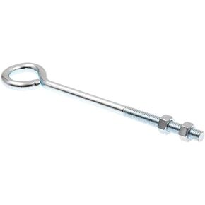 Prime-Line 9066877 Eye Bolts With Nuts, 3/8 In.-16 X 8 In., Zinc Plated Steel (20 Pack)