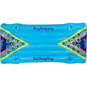 Inflatable Pool Party Pong Game by PoolCandy. an Easy Set up Pool, Lake or Beach Pong Game. Perfect for Your Next BBQ, Pool or Beach Party.