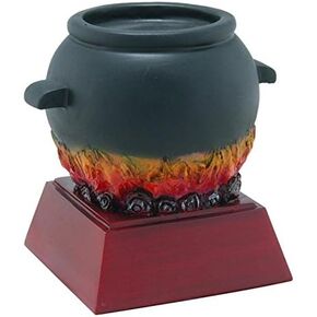 Decade Awards Chili Pot Color Resin Trophy, Large - 6 Inch Tall | Chili Cook-Off Award - Engraved Plate on Request