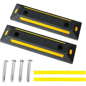 PUNMEW Parking Stopper for Garage 2pcs Heavy Duty Garage Parking Stops Car Stoppers for Garage for Car Garage Car Stopper