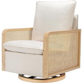 Babyletto Sumba طائرة شراعية دوارة مع قصب في كريم الأداء، نسيج صديق للبيئة وقاعدة خشبية خفيفة، طارد للماء ومقاوم للبقع، Greenguard Gold وCertiPUR-US معتمد in Kuwait