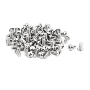uxcell M5x10mm 304 Stainless Steel Button Head Hex Socket Cap Screws Bolts 80pcs