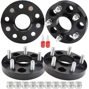 فواصل عجلات مركزية بمحور 5 × 120 مم من Richeer لـ 2010-2022 Camaro 2008-2019 CTS 2013-2019 XTS 2010-2017 Equinox، 4 قطع فاصل عجلة 1 بوصة 5x120 مع مسامير 14x1.5 وتجويف مركزي 66.9 مم