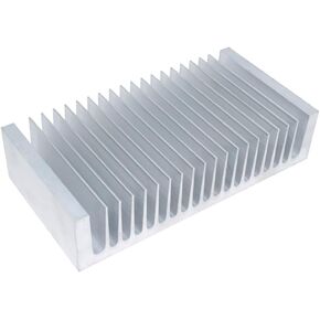 مبدد حراري كبير من الألومنيوم 100 × 195 × 45 مم / 3.93 × 7.67 × 1.77 بوصة مشعاع تبريد مبرد لشريحة LCD LED ومضخم إلكتروني ترانزستور وتبديد الحرارة in Kuwait