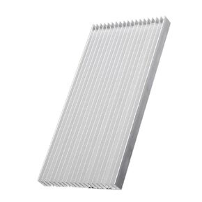 Aluminum Large Heatsink, 11.8"X5.51"X0.79" Heat Sink Radiator Circuit Board Cooling Cooler 19 Fins Heat Sinks for High Power LED Light