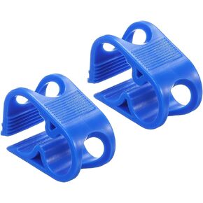 PATIKIL Plastic Tube Tubing Clamps, 2Pcs 3/4" - 1" Tube OD Adjustable Precise Flow Control Hose Clamp Clip for Laboratory Pinch Valve, White