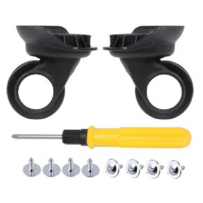 Etfbuy 1 Pairs of Multi-Function Luggage Universal Wheel 115W Series Replacement for W003 Black for Casters