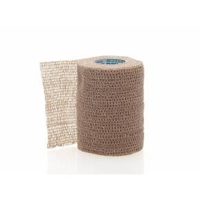 Medline Sterile Co-Flex Self Adherent Cohesive Wrap Bandages with Latex, 3" x 5 Yards, Tan (20 Count)