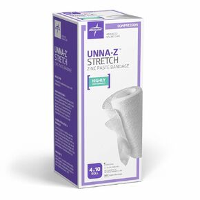 Medline NONUNNAS140 Unna-Z Stretch Elastic Zinc Oxide Bandage