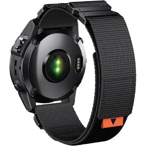EKINGEEK لاستبدال حزام Fenix ​​7X/6X/5X Plus، حزام ساعة من النايلون QuickFit 26 مم لـ Garmin Fenix ​​7X/6X Pro/5X Plus/Tactix 7 Delta/Enduro 2 نطاقات