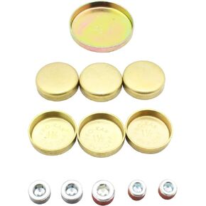 DNJ FPS4186 Brass Freeze Plug Set for 1968-1997 / Ford, Lincoln, Mercury / 7.5L / V8 / 16V / OHV / 460cidNote Brass Freeze Plugs