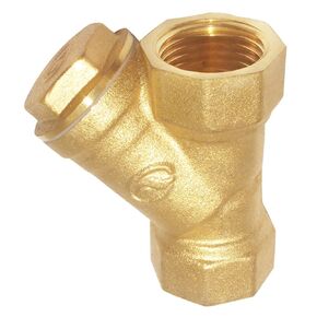 1/2" Female Thread Y Shaped Brass Strainer Filter Valve Connector, DN15 Y Type Strainer Pump Filter for Water/Oil/Gas