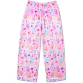 iscream Big Girls Silky Soft Plush Fleece Pants - Snack Shack Collection
