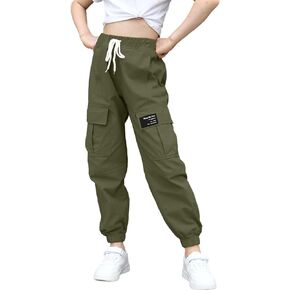 BINPAW Girls Cargo Jogger Pants 6-16 Years