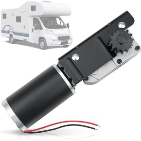 225008 RV Slide Out Motor & Gear Housing for BAL Accu-Slide Cable Slide Out System, RV Slide Out Gear Box and High Output Motor,Replace ‎R25076-1, R25075.