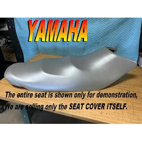 Seat Cover Silver, Custom Fit for Yamaha WaveRunner VX110 2004-14, Replacement Seat Cover in 4-way Stretch Marine Vinyl, 038A, North America