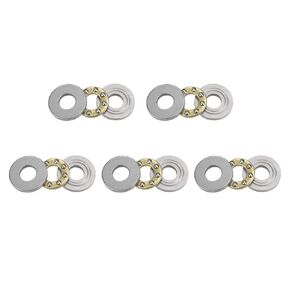 uxcell F4-10M Thrust Ball Bearings 4mm x 10mm x 4mm Chrome Steel Single Direction 5pcs