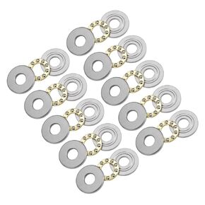 Kozelo 10pcs F8-22M Thrust Ball Bearing - [8mm x 22mm x 7mm] Chrome Steel Miniature Thrust Bearing with Washer for Machine Tool Use
