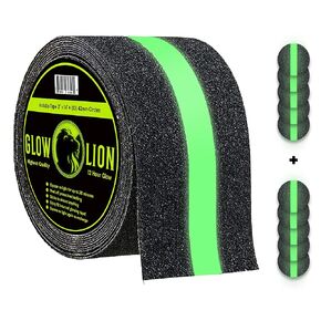 Glow in The Dark Dots 150 1" Adhesive Circles, Disc Golf Glow Stickers, Reflective Tape for Stairs, Will Stick to Wall or Outdoor Surface, Great for Parties, Bikes, Wagons & Helmets