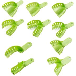 صواني طباعة الأسنان SNAWOP 10 قطع صينية بلاستيكية مثقوبة عامة قابلة للتعقيم بجميع الأحجام in Kuwait