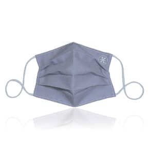 JaxMask® Basics | Solid Light Gray Breathable One Layer Pleated Cloth Face Mask | Standard Adult Grey Cotton Washable Reusable Lightweight Travel School Mouth Covering