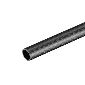 uxcell Carbon Fiber Round Tube 12x10x500mm 3K Roll Wrapped Matt Surface for RC Airplane Quadcopter 1Pcs