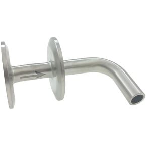 JOWIN 1.5" TC x 1.5" TC x .5" Tube Tri Clover Compatible Whirlpool Pickup Tube Tri Clamp Racking Arm 304 Stainless Steel