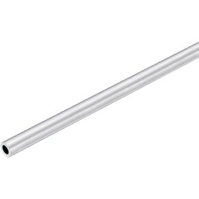 uxcell 6063 Aluminum Round Tube, 8mm OD 5mm Inner Dia 400mm Length Pipe Tubing for Industry DIY Projects