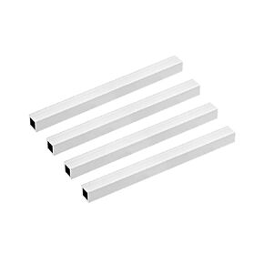 uxcell 6063 Aluminum Square Tube, 12mmx12mmx1mm Wall Thickness 300mm Length Seamless Straight Pipe Tubing 4 Pcs