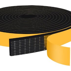 Weather Stripping High Density, 1/2 in x 1/2 in Soundproof Door Seal Strips, Weatherproof Foam Insulation Tapes for Windows Doors, Easy Cut to Size, 2 Rolls Total 13Ft