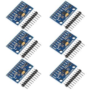 QCCAN 6PCS GY-6500 MPU-6500 6-Axis Gyroscope Accelerometer Sensor Module IIC I2C SPI Replace MPU6050 with Pins GY-6500