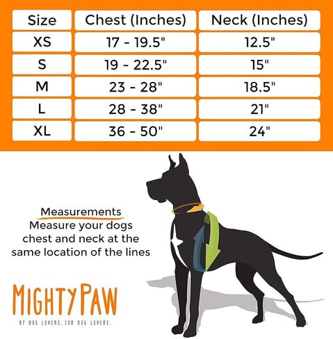 Mighty Paw Sport Harness - No-Pull Front Attachment - Neoprene Padded Lining - Reflective Stitching - Two Leash Attachment Options - Weather-Proof Harness - Adjustable Dog Harness (X-Small, Black) in Saudi Arabia