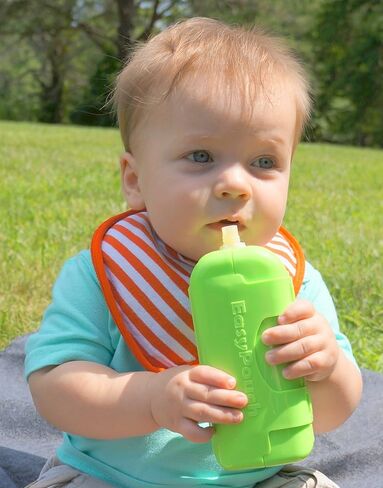 EasyPouch Independence - The No Squeeze, No Mess, self feeding utensil for baby food pouches. [2 Pack] Model: 852571005003 (Home & Kitchen) in Saudi Arabia