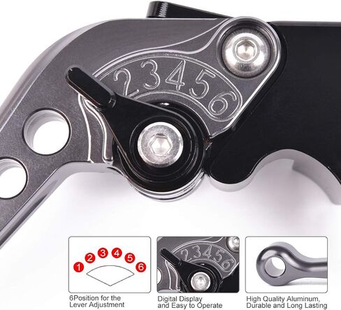 motor-mh Adjustable Brake Clutch Levers for Suzuki GSF600 Bandit 1995-2004, GS500 1992-2008, GSX400 Impulse 1995-1999, GSF250 Bandit Black in Saudi Arabia