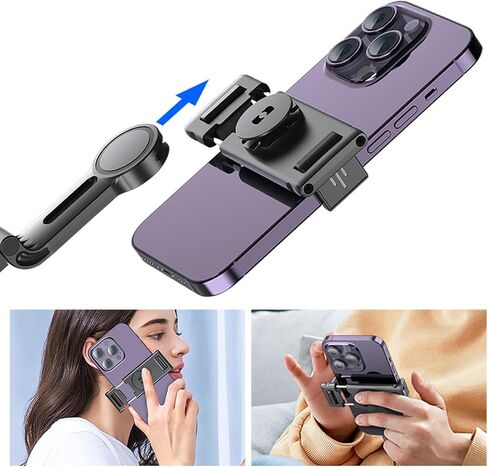 Auto Face Tracking Tripod,360°Rotation Phone Camera Mount Smart Shooting Holder with Remote Selfie Stick,No App,Gesture Control,with 2pcs LED Light in Saudi Arabia