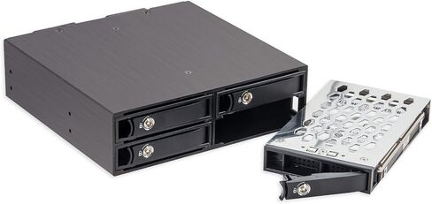 Syba 5.25" Bay Adapter for Slim Optical Drive, 2.5" Trayless Rack for Hard Drives HDD SSD, USB Hub - SY-MRA55005 in Saudi Arabia