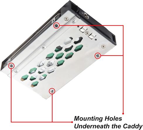 Syba 5.25" Bay Adapter for Slim Optical Drive, 2.5" Trayless Rack for Hard Drives HDD SSD, USB Hub - SY-MRA55005 in Saudi Arabia