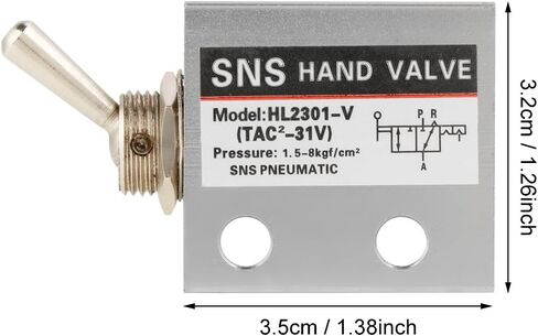 تبديل صمام، HL2301 3 موقف 2 ميناء تبديل مقبض التبديل صمام الهواء الميكانيكي الهوائي in Kuwait