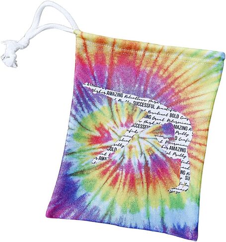 حقيبة قبضة الجمباز للفتيات من GymnasticsHQ - تصميم ثلاثي الأبعاد أنيق بصبغة التعادل مثالي لحمل أشياء الصالة الرياضية - فكرة هدية مثالية للاعبي الجمباز! in Kuwait